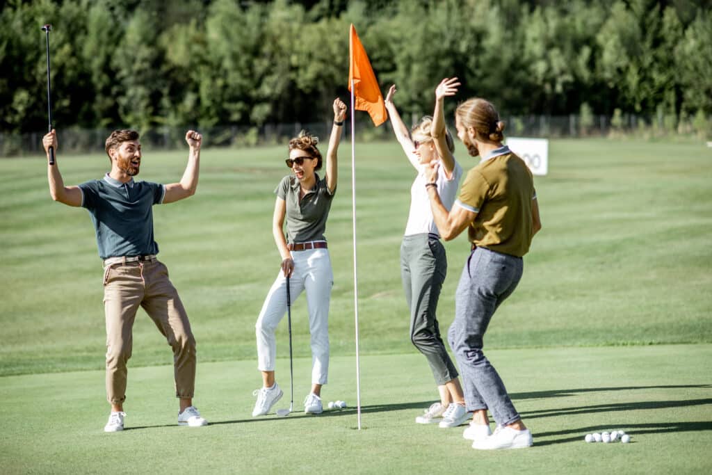 prendre du plaisir en jouant au golf