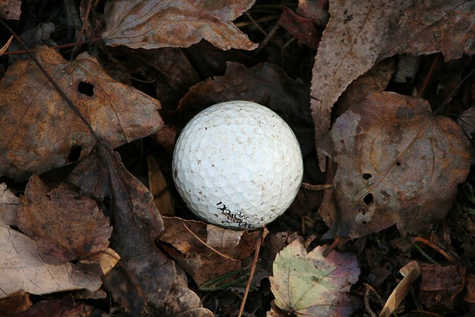 balle perdue au golf