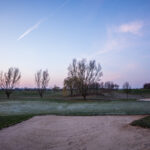 Parcours de golf en hiver