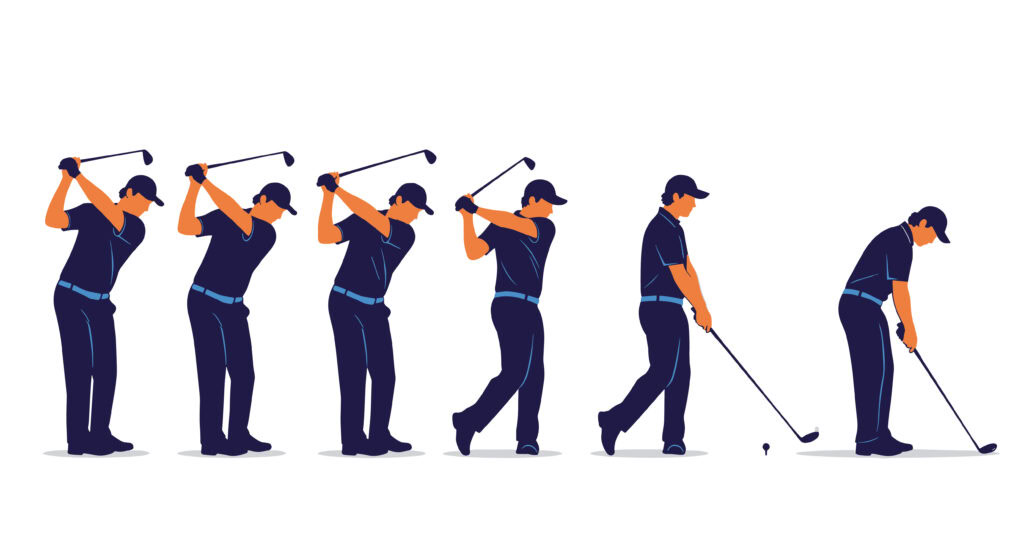 Décomposition swing golf